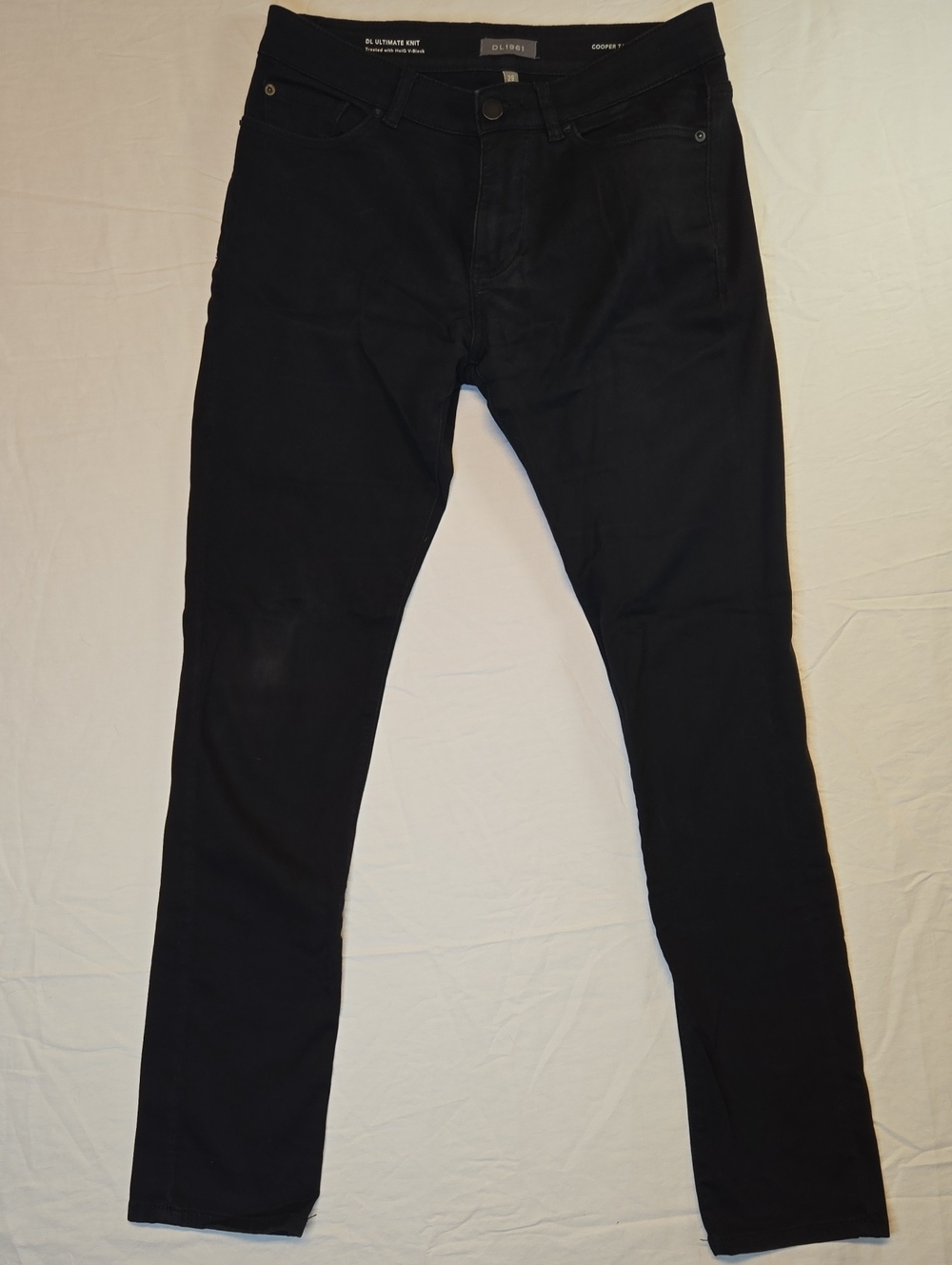 DL1961 Black Cooper DL Ultimate Knit Slim Tapered Cavern Jeans